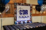 Shark Themed Seating Card Display