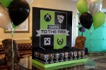 Video Game Themed Seating Card Display