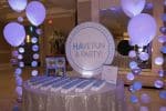 Circle Logo Seating Card Display