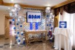 Blue and Silver Entrance Display