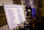 Purple Seating Card Display