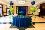 Blue and Green Entrance Decor