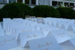 Custom White Place Cards