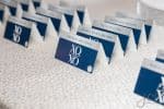 Blue and Silver Place Cards