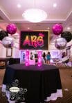Neon Ombre Logo Display