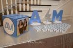 Blue Initials Display