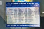 Yankee Stadium Seating Chart