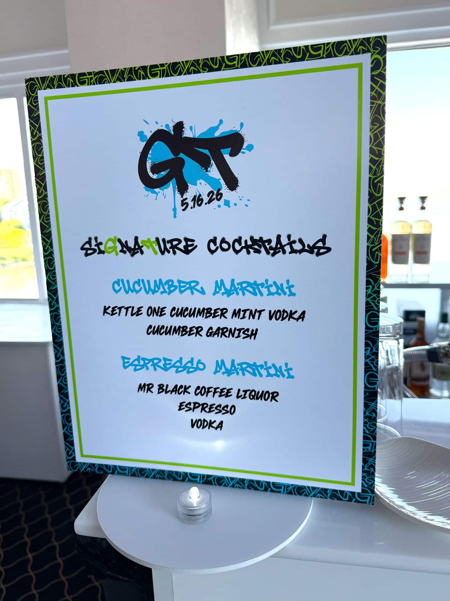 Signature Cocktails Sign