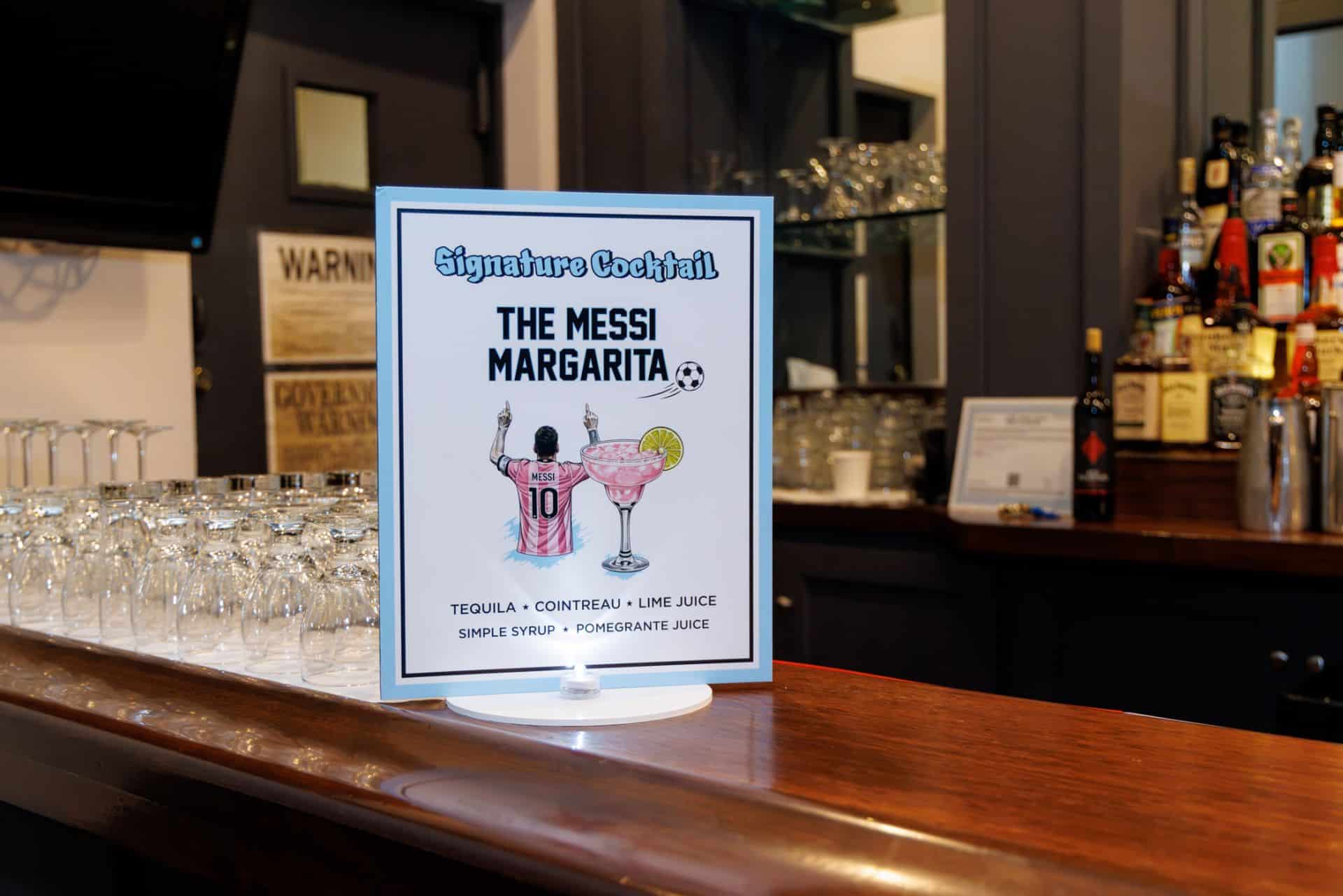 Signature Drink Sign for a Soccer Themed Bar Mitzvah