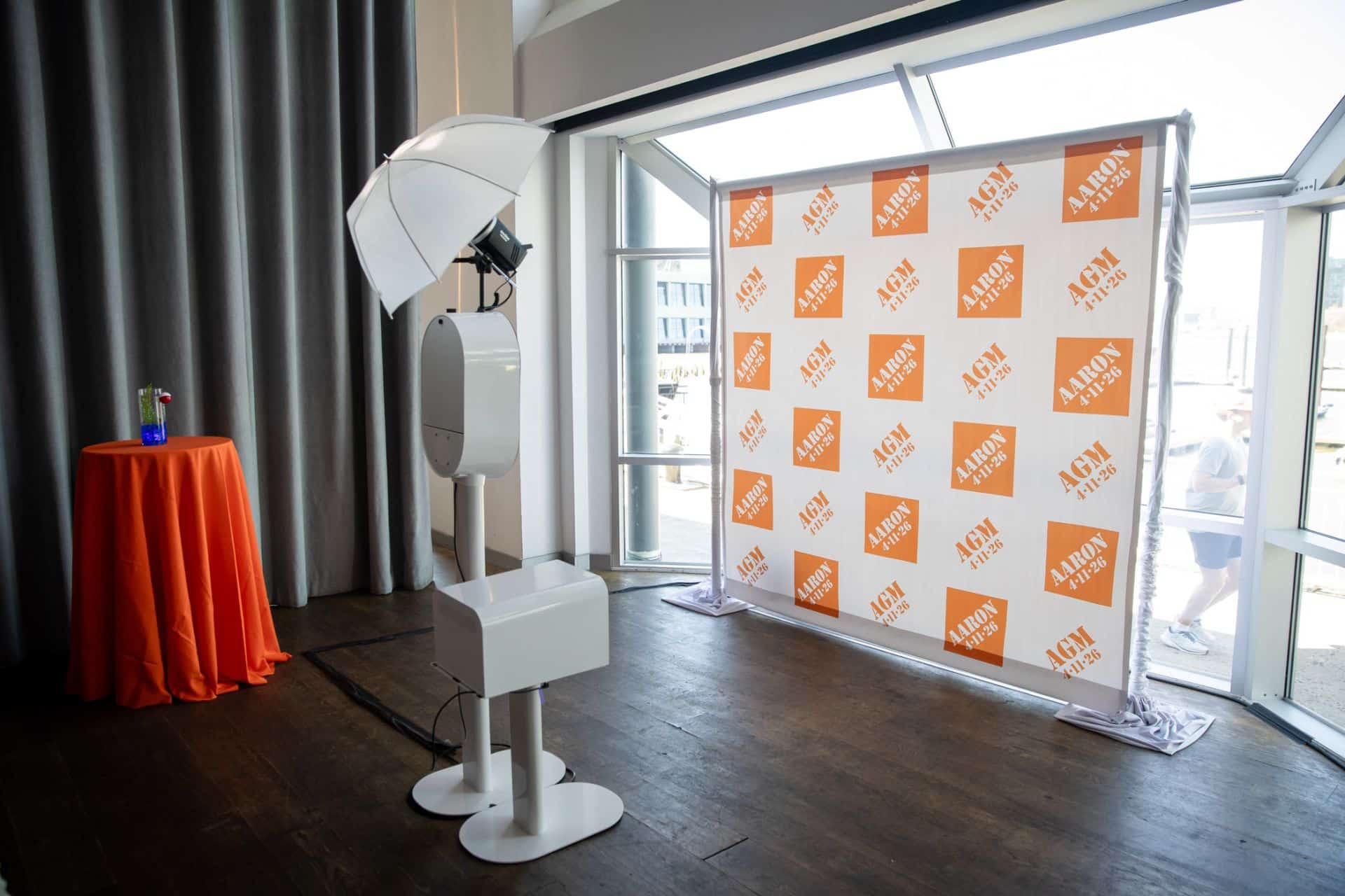 Step & Repeat for a Home Depot Themed Bar Mitzvah