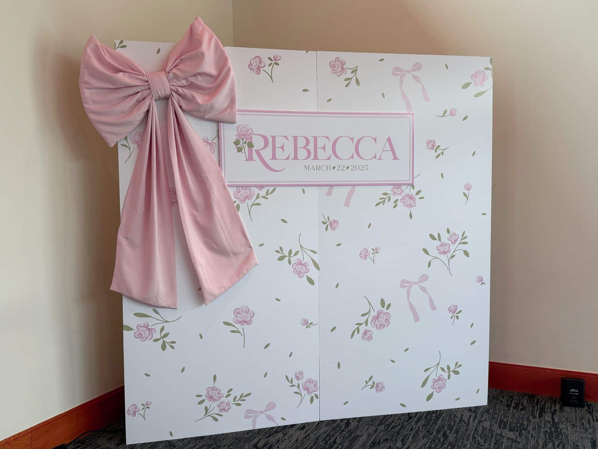 Love Shack Fancy Step and Repeat with Bow