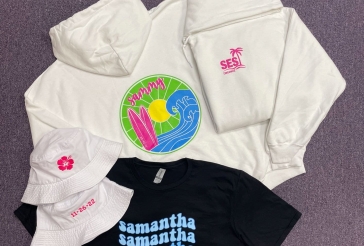 Tropical Themed Bat Mitzvah Swag