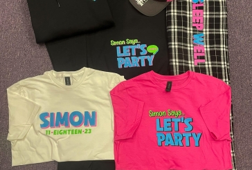 Neon Themed Bar Mitzvah Swag