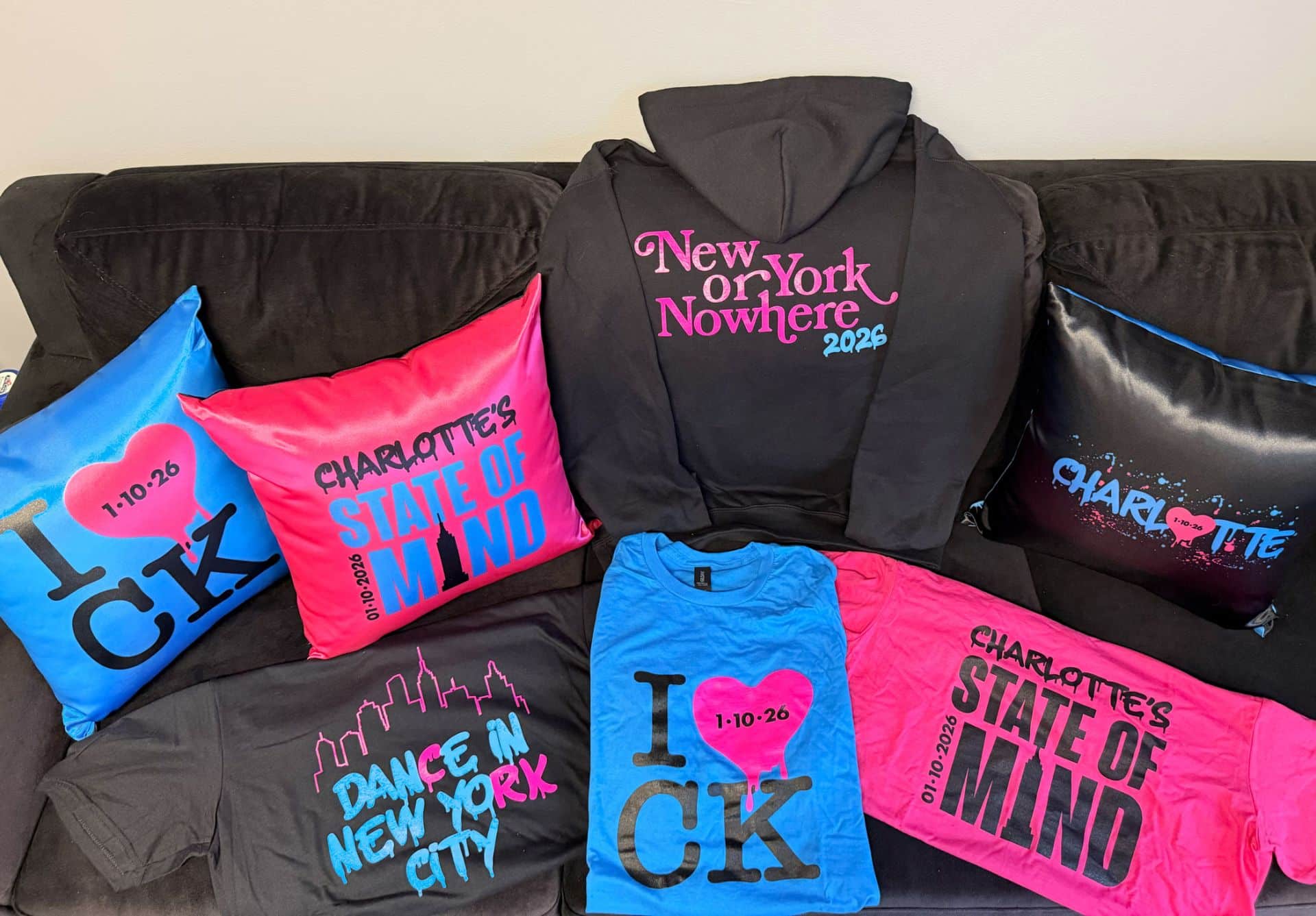 Custom Swag and Pillows for an NYC Themed Bat Mitzvah