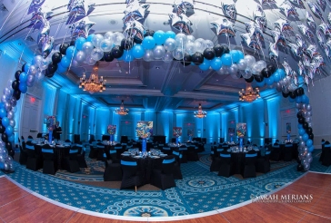 Turquoise LED Uplighting