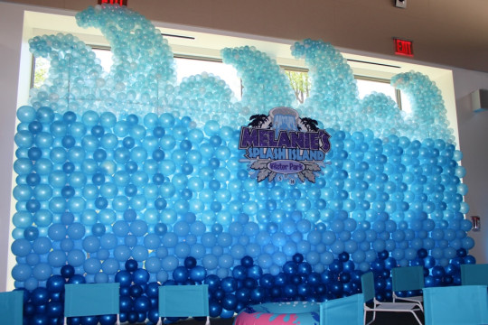 Water Waves Balloon Sculpture with Custom Logo