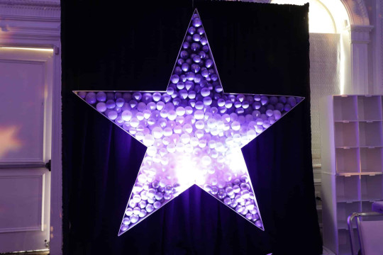 Ombre Star Balloon Mosaic for Bat Mitzvah Photo Booth