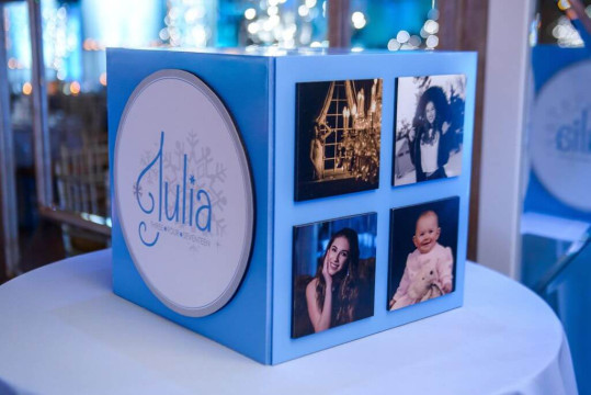 Winter Themed Sweet Sixteen Gift Box with Custom Logo & Photos