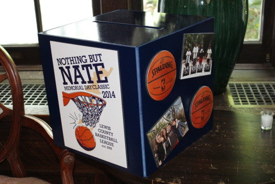 Basketball Themed Gift Box with Custom Logo & Photos