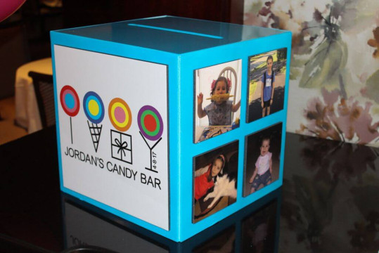 Candy Themed Bat Mitzvah Gift Box with Custom Logo & Photos