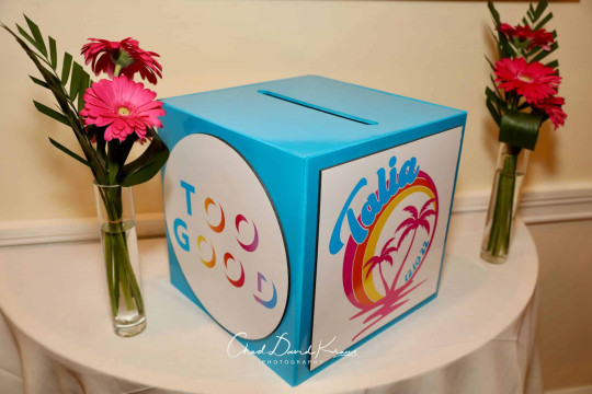 Custom Logo Gift Box for Beach Themed Bat Mitzvah