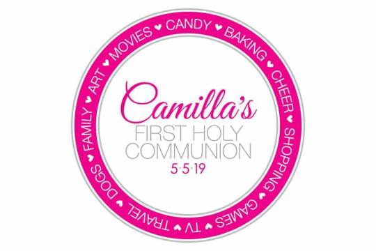 Everything Girl Themed Communion Logo