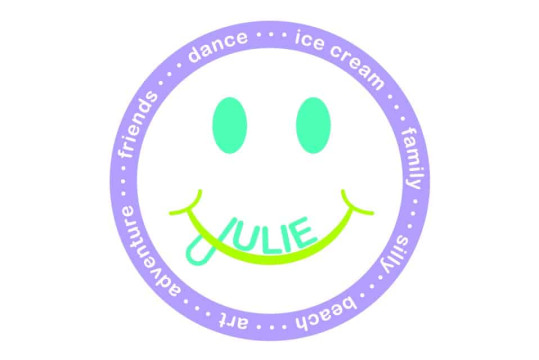 Everything Girl Themed Logo with Smiley Face
