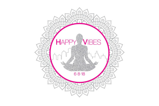 Happy Vibes Theme Bat Mitzvah Logo