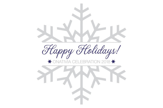 Happy Holidays Snowflake Logo