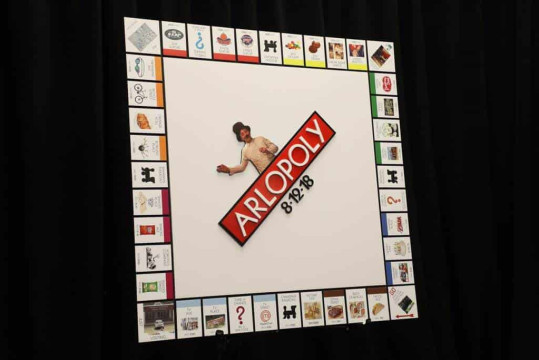 Custom Monopoly Board Sign in Board
