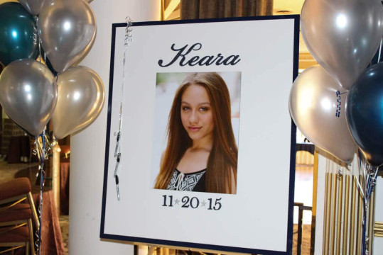 Sweet Sixteen Sign in Board with Blowup Photo & Name & Date
