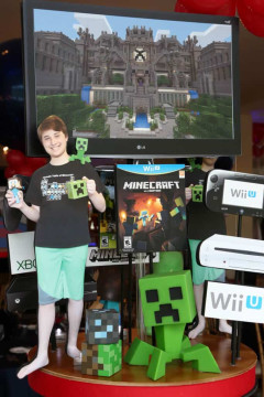 Minecraft Themed Centerpiece for Everything Boy Bar Mitzvah
