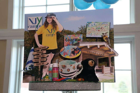Camp Themed Diorama Centerpiece for Everything Girl Themed Bat Mitzvah