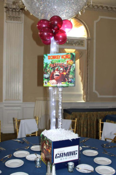 Donkey Kong Themed Centerpiece for Video Game Themed Bar Mitzvah