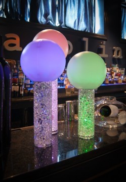 Aqua Gems Bar Centerpiece with LED Lighting
