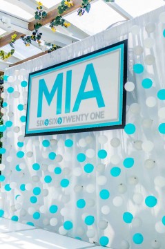 Custom Backdrop on Balloon Bubble Wall with Logo for Bat Mitzvah
