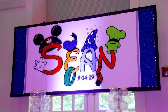 Custom Disney Themed Logo Sign with Lights