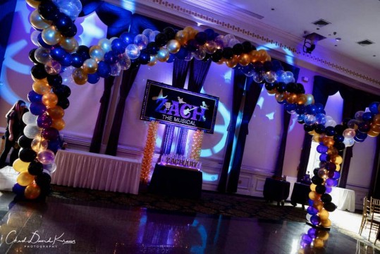Broadway Themed Backdrop with Custom Logo at Florentine Gardens