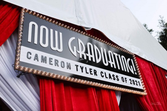 Custom Movie Style Sign for Tent Graduation Party