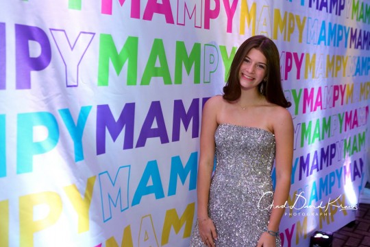 Custom Bat Mitzvah Mural with Logo for Outdoor Party Decor