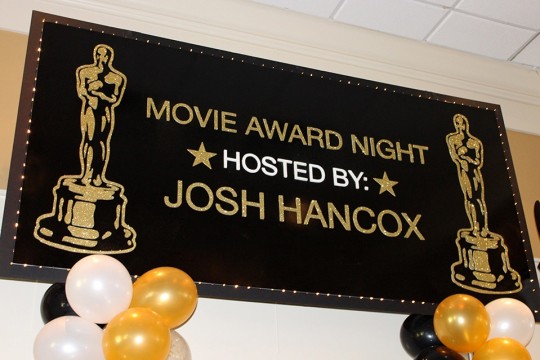 Movie Awards Themed Bar Mitzvah Backdrop