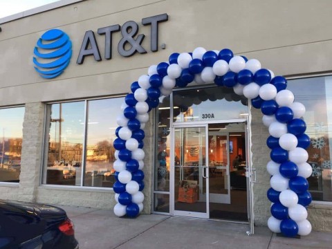 Balloon Arch Entrance for Grand Opening Event