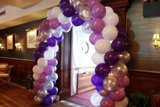 Balloon Arch Entrance with Lights