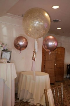 Sparkle Balloon with Tassels & Metallic Orbz