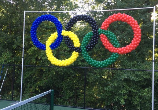 Olympic Rings Balloon Sculpture for Outdoor Even