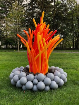 Amazing Fire Pit Balloon Sculpture for Outdoors Party