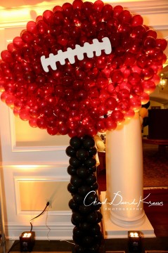 LED Football Balloon Sculpture for Sports Theme Party