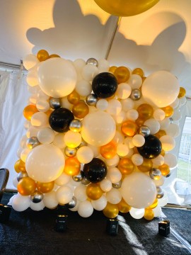 Gold Balloon Wall for Tent Outdoor Party