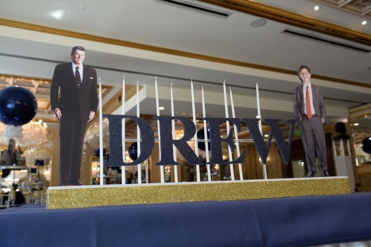 Presidents Themed Candle Lighting Display with Cutout Photos
