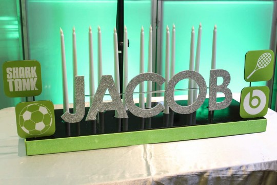 App Themed Candle Lighting Display for iPhone Themed Bar Mitzvah